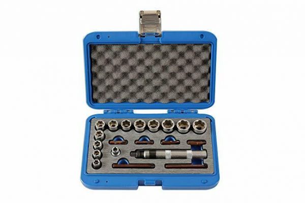 Laser 6219 Damaged Nut Bolt Removal Tool AF & METRIC Sizes 12 Sockets