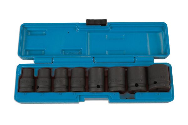 Laser - 8 Piece 1/2"D Impact Socket Set - 6490