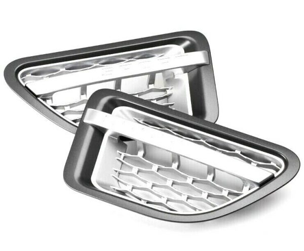 Range Rover Sport  05-10 - HAWKE Autobiography Grey Side Vents + Silver Mesh/Bar