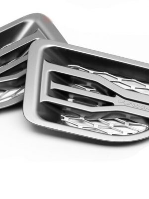 Range Rover Sport 2005>09 - HAWKE  Side Vents Grey with Silver Mesh RE9046