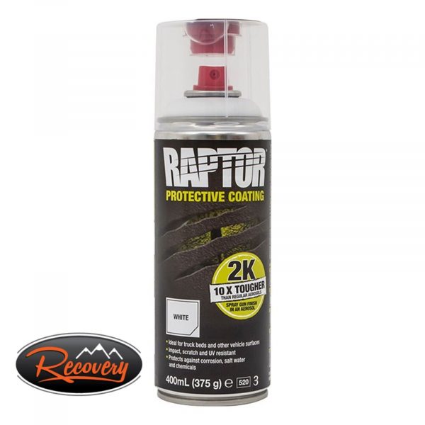 Raptor 2K Aerosol - Protective Coating - 400ml - WHITE - DA6665