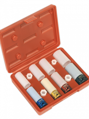 SEALEY Alloy Wheel Nut Impact Socket Set 17-27mm 1/2 Drive