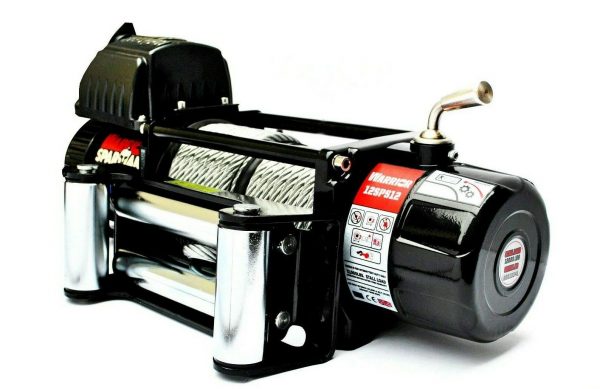 WARRIOR SPARTAN 12000LB WITH STEEL ROPE 12V WINCH
