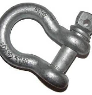 BOW SHACKLE 4.75T PIN WINCH RECOVERY/TOWING GALVANISED - SHK475