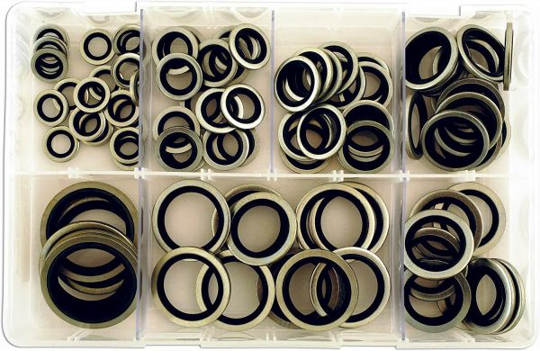 Connect - Assorted Bonded Seal Washers Imp Box - 100 Pieces - 31874