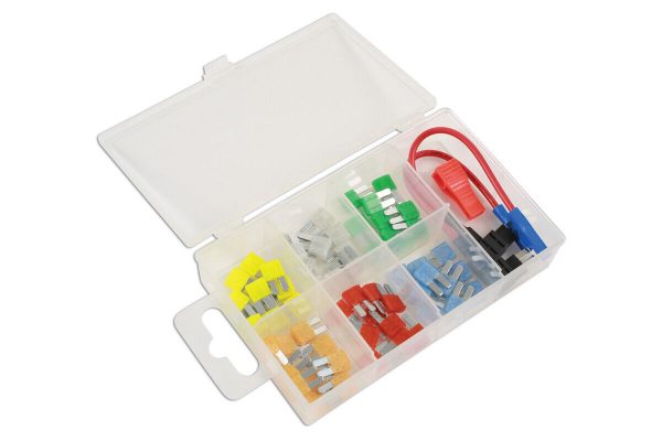 Connect - Micro 2 Blade Fuse & 2 Fuse Holders Assorted Box - 63 Pieces - 37159