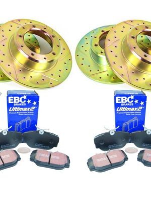 DISCOVERY 3 TDV6  FRONT & REAR PERFORMANCE DISCS, PADS & SENSOR KIT- PBDK01