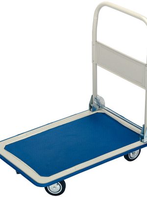 Draper - 150kg Platform Trolley with Folding Handle - 630 x 480 x 850mm - 44005