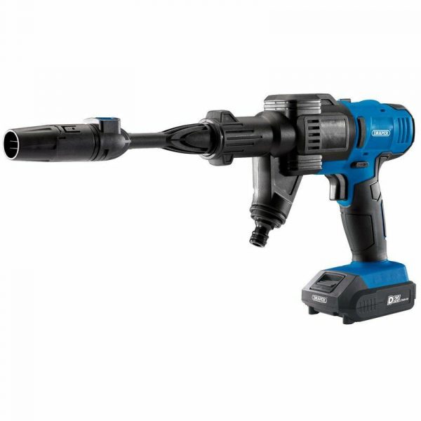 Draper - 20v Li-Ion Cordless Portable Self Priming Pressure Washer Kit - 97533