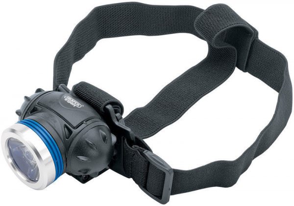 Draper - Expert Cree 1 - Flashlight LED Touch Adjustable Head Lamp - 65967