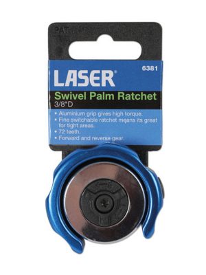 Genuine Laser Tools 6381 Swivel Palm Ratchet 3/8"D