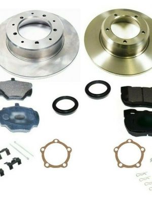LAND ROVER DISCOVERY 200 / 300TDI- FRONT & REAR SOLID BRAKE DISCS & PADS KIT SET