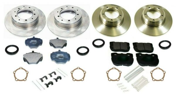 LAND ROVER DISCOVERY 200 / 300TDI- FRONT & REAR SOLID BRAKE DISCS & PADS KIT SET