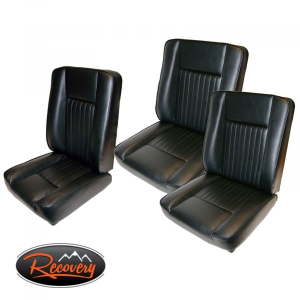 LAND ROVER SERIES 3 - Deluxe Vinyl Black seat kit - DA4298
