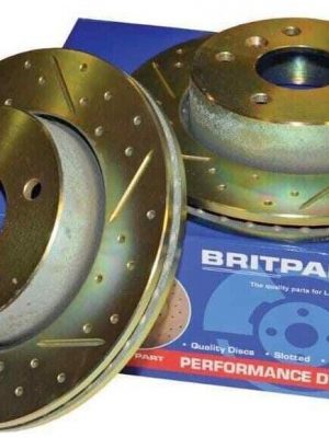 Land Rover Discovery 3&4 - Drilled & Grooved Performance Rear Brake Discs-DA4614