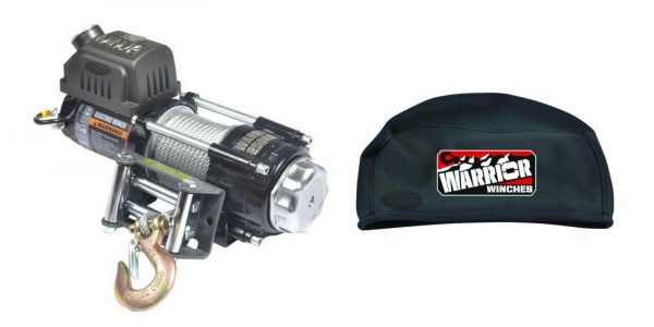 WARRIOR C2500 12v Winch & Waterproof Winch Cover  IDEAL FOR ATV / UTV