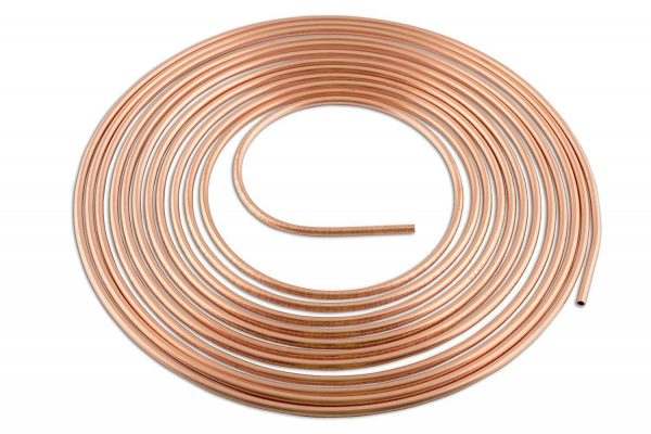 Copper Pipe 1/4in. x 25ft - Pack 1  CONNECT BRAND 31136