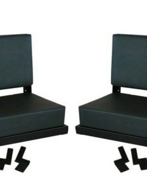 DEFENDER 90/110- 2 SEAT FOLDING REAR BENCH GREY + FITTINGS (2)