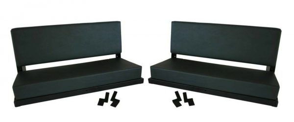 DEFENDER 90/110- 2 SEAT FOLDING REAR BENCH GREY + FITTINGS (2)