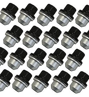 DISCOVERY1 / DEFENDER  ALLOY WHEEL NUTS IN BLACK (20)  RRD500560B