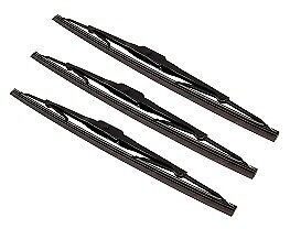 LAND ROVER DEFENDER 90 110 130 FRONT & REAR WINDSCREEN WIPER BLADE SET X3 13"