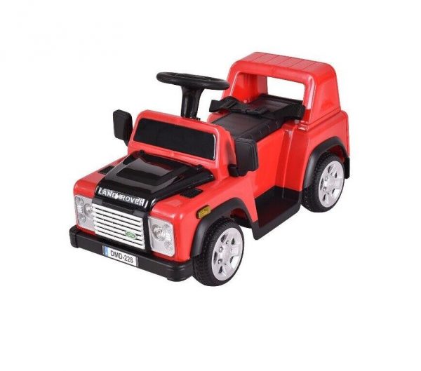 LAND ROVER DEFENDER RED SIT ON TOY CAR SMALL - DA1520