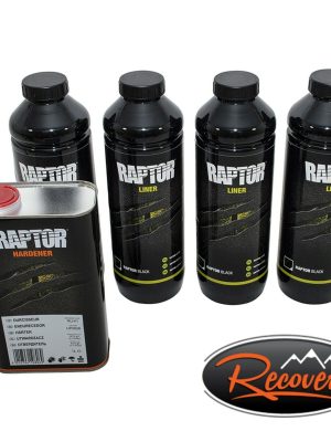 LAND ROVER Tough Protective Paint U-POL RAPTOR BLACK Finish large Kit - DA6382