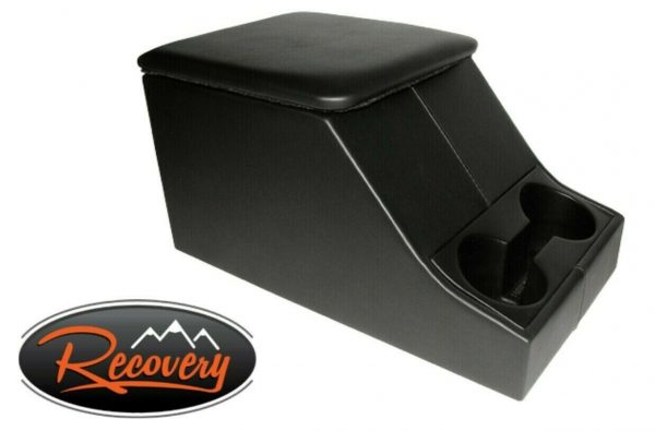 LR DEFENDER 90/110 & SERIES 3 - BLACK CUBBY BOX/CONSOLE & CUP HOLDER - DA2035
