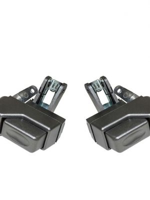 Land Rover Defender - Brunel XS Black Exterior Front Door Handles PAIR -DA6902/3