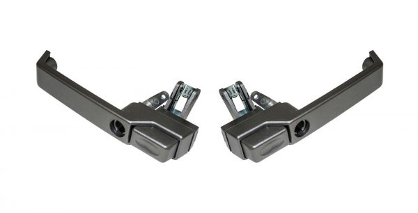 Land Rover Defender - Brunel XS Black Exterior Front Door Handles PAIR -DA6902/3