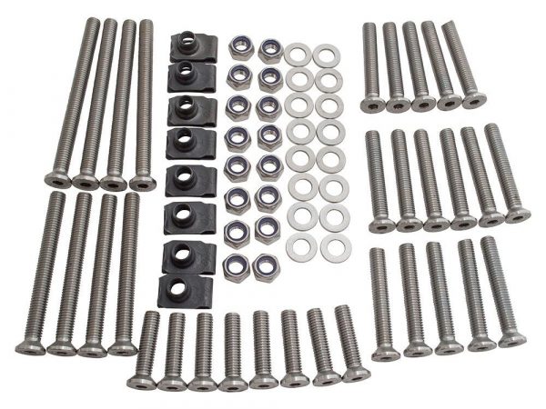Land Rover Defender Door Hinge Screw Kit Front & Rear Stainless Steel - DA1133