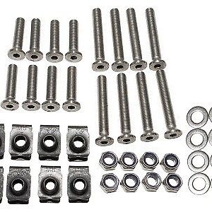Land Rover Defender - Front Door Stainless Steel Hinge Screw Kit - DA1132