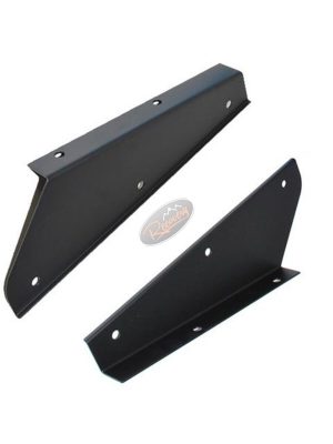 Land Rover Defender - Front Mud Flap Brackets Black - MTC3000/1