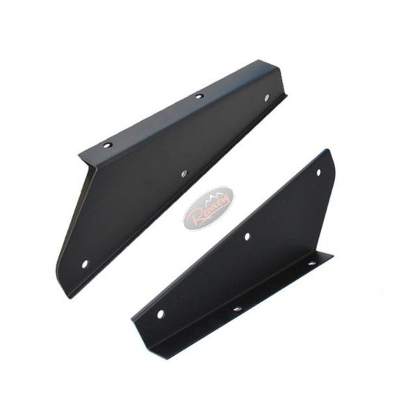 Land Rover Defender - Front Mud Flap Brackets Black - MTC3000/1
