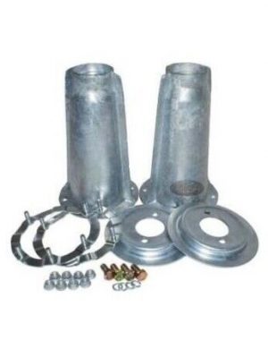 Land Rover Defender Galvanised Front Shock Absorber Turrets & Rings - DA1186
