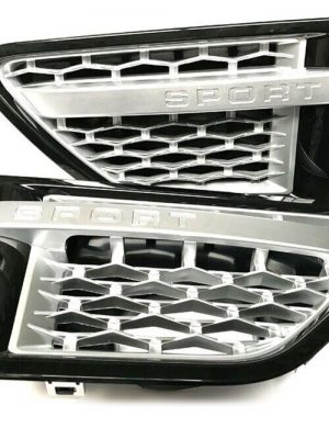 Range Rover Sport 05-10 - HAWKE Autobiography Black Side Vents & Silver Mesh/Bar
