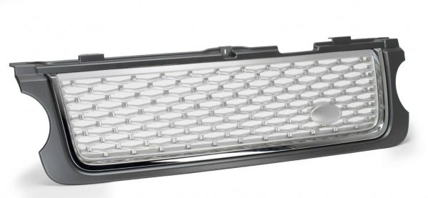 Range Rover Vogue L322 2010>12 Grille SE Design Autobiography Grey Frame Silver