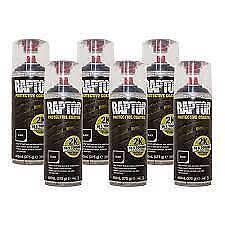 Raptor 2K Aerosol X 6 - Protective Coating - 400ml - Black - DA6642