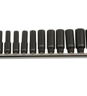 Genuine Laser Tools - Deep Impact Socket Set 1/4"D 14pc - 5962