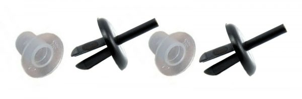 LAND ROVER DEFENDER 90 110 130 BLACK INTERIOR DOOR CARD CLIP WITH SNAP SAC