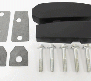 LAND ROVER DEFENDER - Billet Aluminium Windscreen Bracket Kit Black - TERRAFIRMA