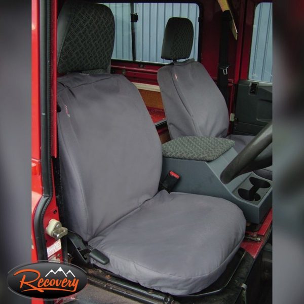 LAND ROVER DEFENDER GREY WATERPROOF SEAT COVERS FRONT ROW 3 SEATS - DA2815GREY