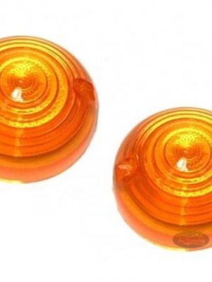 LAND ROVER DEFENDER & SERIES UPTO 1993 - INDICATOR LENSES PAIR - 589285 x 2