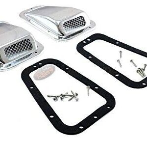 LAND ROVER DEFENDER STAINLESS STEEL WING TOP AIR INTAKE SCOOPS (2=PAIR)-DSSS01