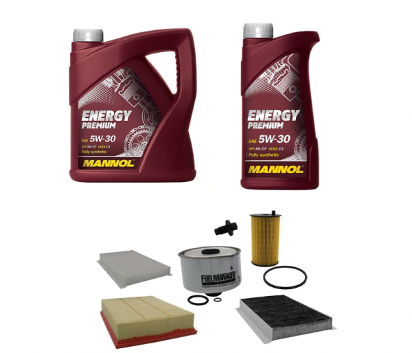 LAND ROVER DISCOVERY 3 2.7 TDV6 2007> FILTER KIT, OIL/FUEL/AIR FILTERS +6LTR OIL