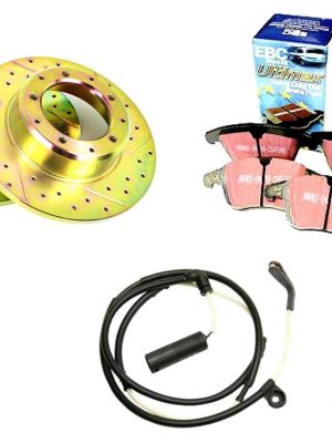 LAND ROVER DISCOVERY 4 3TDV6 REAR PERFORMANCE DISCS, PADS & SENSOR KIT-PBRDK02