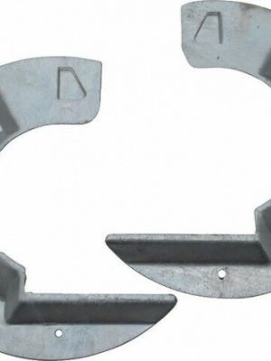 LLAND ROVER DEFENDER 90 110 - GALVANISED FRONT BRAKE DISC MUD SHIELDS PAIR