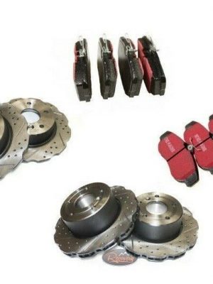 LR DISCOVERY 2 1998-2004 TD5&V8 - DRILLED + GROOVED WAVY PERFORMANCE BRAKE KIT