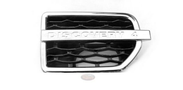 LR Discovery 4 Supercharged Look Chrome with Black 3D Mesh Side Vents  RE9020