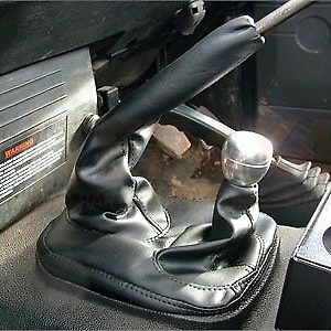 Land Rover Defender - Black Vinyl Gear Lever Gaiter Upgrade - DA5499